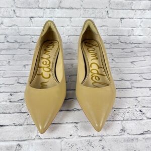 Sam Edelman Dori Kitten Heel Nude Leather Size 10